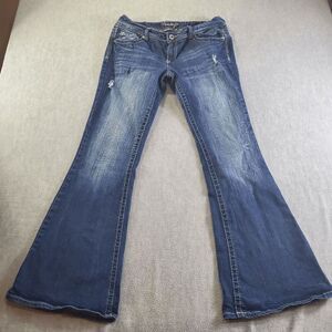 Amethyst Jeans Womens 11 Blue Low Rise Bootcut Medium Wash Denim